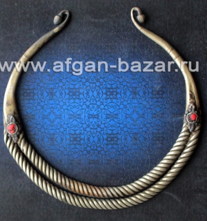 Старинная афганская спиральная гривна - "Гер"