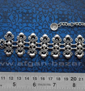 Браслет в восточном стиле - Vintage Oriental Ottoman Style Silver plated Turkish