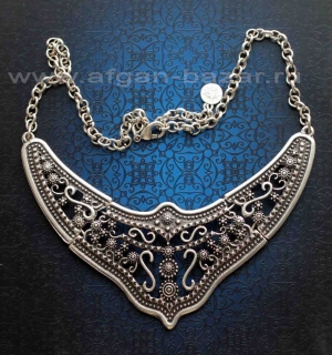 Колье в стиле Трайбл - Vintage Oriental Style Silver plated Turkish Tribal Boho 