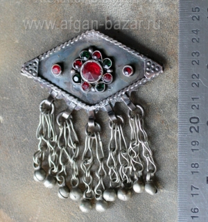 Заколка в кашмирском стиле - авторское украшение, выполненные по мотивам традици