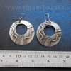 Турецкие серьги из ювелирного сплава, посеребренные