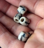 Винтажные африканские стеклянные бусины Кробо - African Ghana Krobo Beads. Лот и