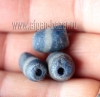 Африканские стеклянные бусины Кробо - African Ghana Krobo Beads. Лот из трех бус