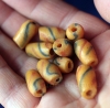 Африканские стеклянные бусины Кробо - African Ghana Krobo Beads. Лот из десяти б