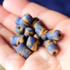 Африканские стеклянные бусины Кробо - African Ghana Krobo Beads. Лот из двенадца