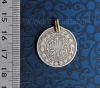 Подвеска из старой иранской монеты. Иран,  Каджары (Насир Ад Дин шах), 1297/1880