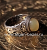 Винтажный иранский перстень с халцедоном. Иран, 20-й век