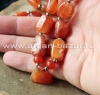 Колье-амулет "Kahraman" из винтажных сердоликовых бусин "Aqeek Sulaymani"