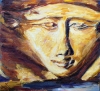Александр Емельянов. Богиня Хатхор. Оргалит, масло 