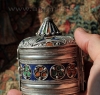 Марокканская шкатулка-браслет с горячей эмалью