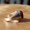 Мужской перстень в восточном стиле с сердоликом