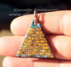 Александр Емельянов. кулон "Пирамида". Медь, горячая перегородчатая эмаль