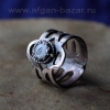 Перстень в афганском стиле, сделанный из детали старого хазарейского браслета. А