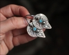 серьги авторские  крупные этнические ручная работа