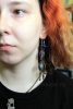 Серьги с лазуритом, сделанные из деталей старых афганских украшений